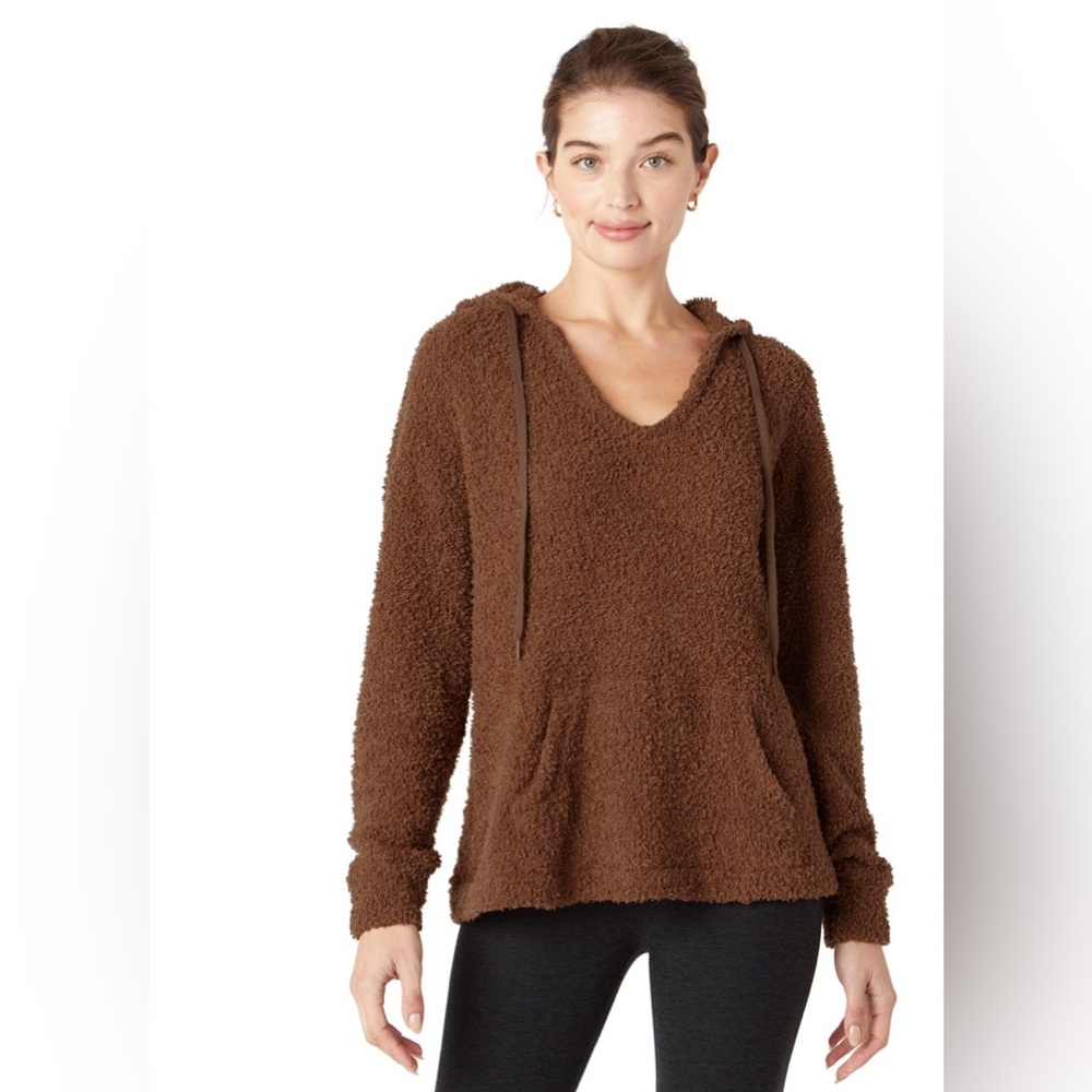 Beyond Yoga Chocolate Brown Fleece Hoodie